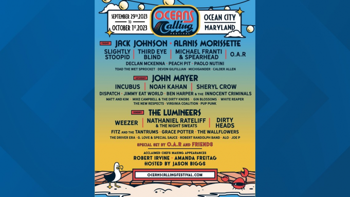 Oceans Calling Festival: THe Lumineers, John Mayer, Jack Johnson & Alanis Morissette - 3 Day Pass at Incubus Tickets