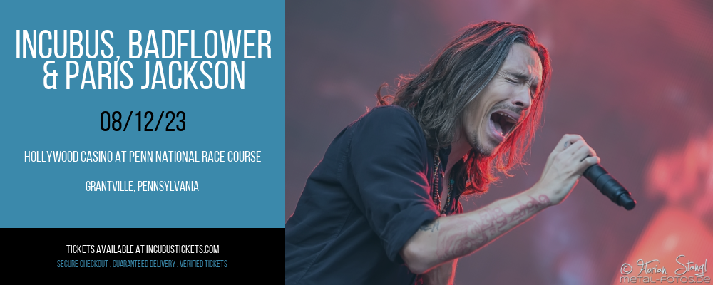 Incubus, Badflower & Paris Jackson at Incubus Tickets tickets Incubus, Badflower & Paris Jackson at Incubus Tickets