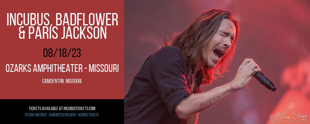 Incubus, Badflower & Paris Jackson at Incubus Tickets